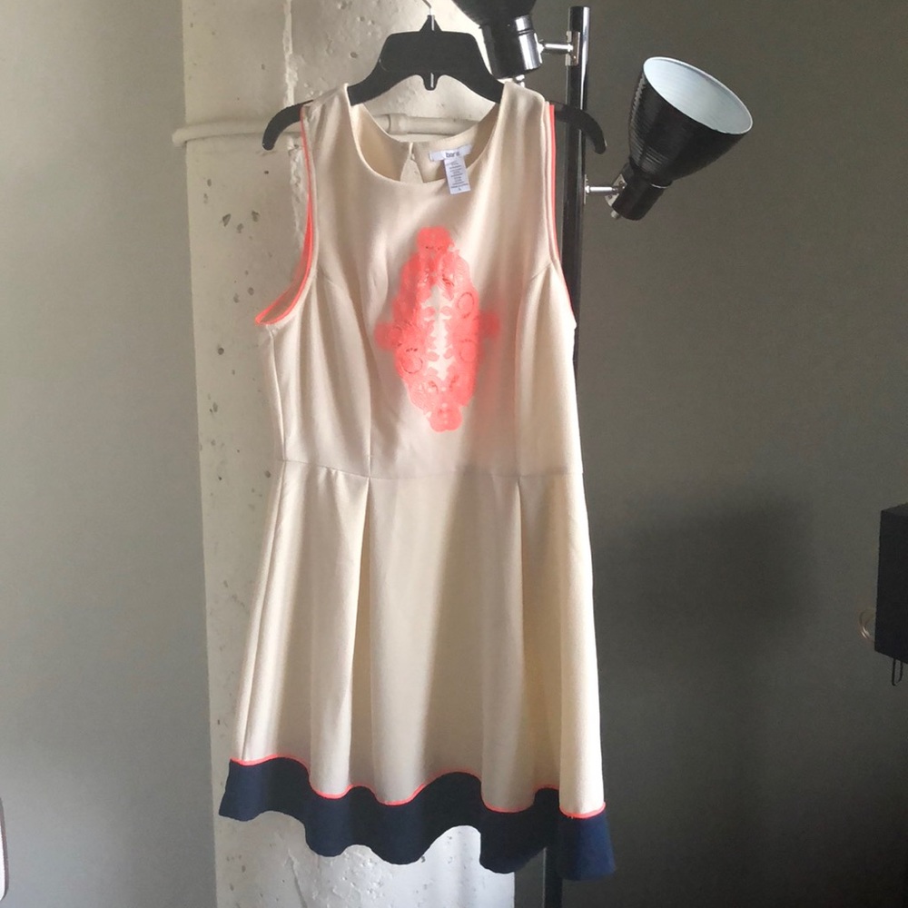 A-line Mini Dress w/ Neon Detail
